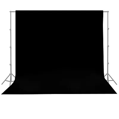 2 Black Velvet 5ft X 9ft Phography Backdrop Curtains Home Theater Movie Studio • $68.35