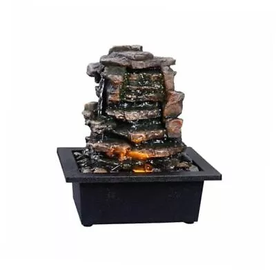 Home Décor Waterfall Meditation Fountain Indoor Tabletop Many Natural River  • $45.90