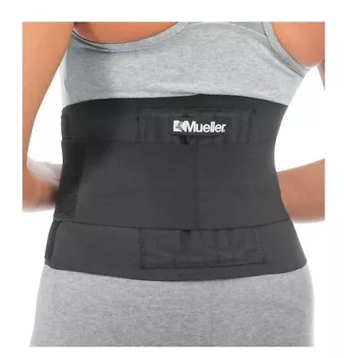 Mueller Adjustable Back Brace Black One Size Fits Most • $40