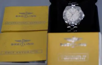 Breitling Colt 500m/1650ft 41mm Diver Chronometer Watch A17380 W Papers - Mint-! • $2200