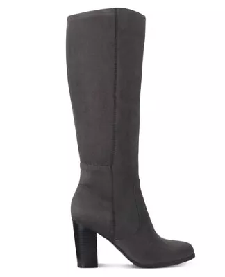 Style & Co Addyy Dress Boots Women's 13mc XWC Grey Round Toe Side Zip Closure • $30