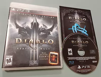 Diablo 3 Reaper Of Souls Ultimate Evil Edition Sony Playstation 3 2014 PS3 Game • $12.95