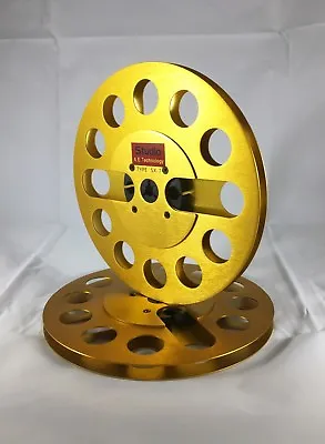 ONE PAIR   New  7  Anodized Aluminum  Metal Reel To Reels Golden • $79.95