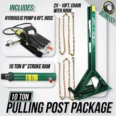 Jackco Pulling Power Post Package 68  Tall With Pump 6ft Hose & 10 Ton Ram • $1799