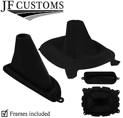 Black Stitch Luxe Suede Gear+handbrake+plastic Frame For Mazda Rx7 Fd3s 92-02 • $555.70