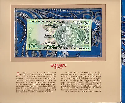 Most Treasured Banknotes Vanuatu 1982 100 Vatu P-1a UNC Prefix AA • $9.89