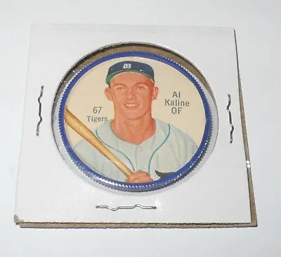 1962 Salada Tea Junket Baseball Coin Pin 67 Al Kaline Detroit Tigers Near Mint • $29.96