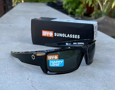 SPY GENERAL Sunglasses Matte Black Happy Lens Polarized ANSI Cert • $94