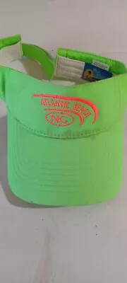 Atlantic Beach NC Visor Cap Hat By Royal Resortwear - Green/Orange • $9.99