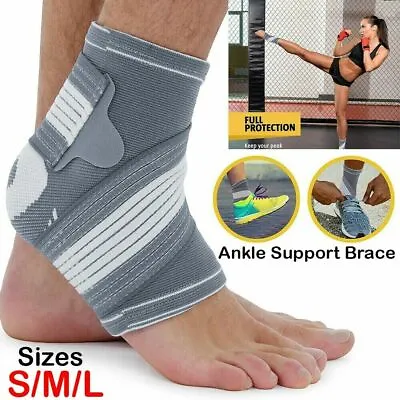 £4.25 • Buy Ankle Support Brace Compression Achilles Tendon Strap Foot Sprain Injury Running