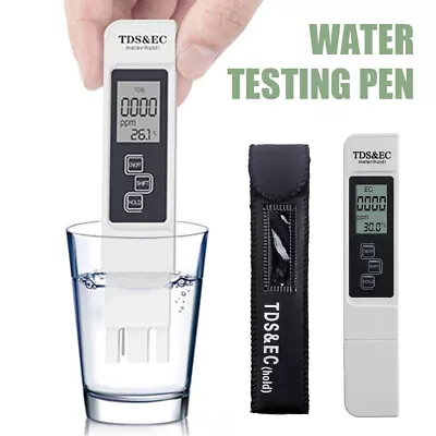 Digital Water Quality Meter Test Pen TDS EC Temp PPM Tester Hydroponics Aquarium • $15.79