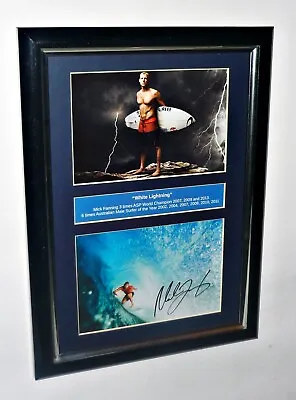 $75 • Buy Mick Fanning ASP World Champion 2007 2009 2013 Surfing Signed Framed Gift 
