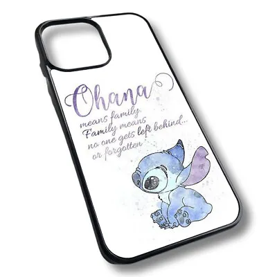 £9.99 • Buy Ohana Family Stitch Quote Y2K Hard Back Casing Case Personalised Name Lilo 626