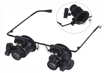 20X Magnifying Magnifier Glasses Magnifaction Jeweler Watch Repair LED Light US • $7.99