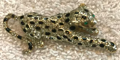 $10.95 • Buy Vintage Spotted Leopard Cat Costume Jewelry Pin Brooch 2.25  - Very Nice!