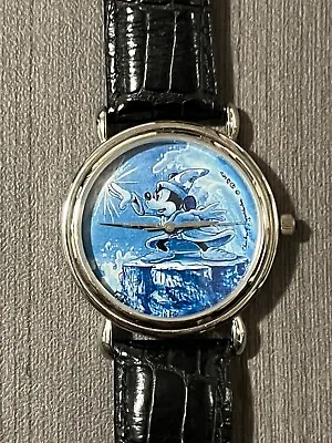 Disney Mickey Mouse Fantasia Hand Drawn Artist Watch • $140