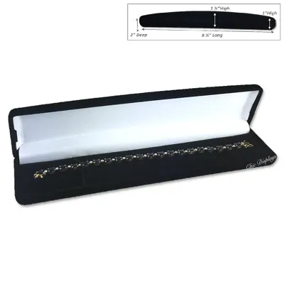 Black Velvet Bracelet Gift Box Bracelet Gift Box Velvet Watch Box Jewelry Box • $9.67