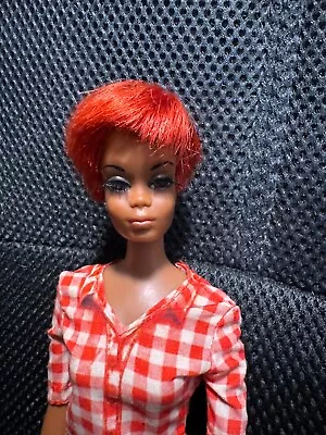 Vintage Barbie Doll Twist &Turn African American Red Hair Julia Rooted Eyelashes • $99.99