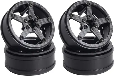 2.2 Inch Carbon Fiber Wheels W/ 12Mm Hex Hub For RC Competition Crawler MOA RC4W • $68.99