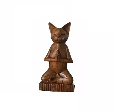 Meditating Cat | 12  Tall Sitting Hands Praying | Cat Gifts For Cat Lovers  • $200