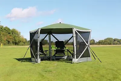  Spring Up Screen House 6 Instant Pitch Quest Leisure Camping Garden Shelter • £249.95