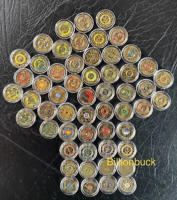 Australian $2 Coin Collection 2012 - 2023 Coloured 55 Coins In Coin Capsule • $388