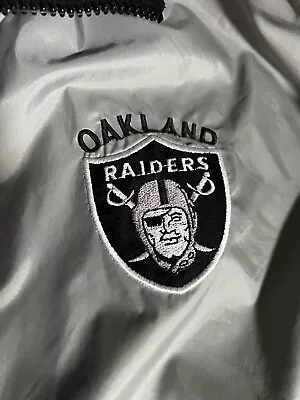 Vintage PRO PLAYER Oakland Raiders Reversible Jacket/sweater Size Xl Rare • $400