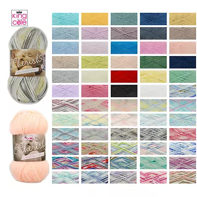 King Cole Cherish & Cherished DK Double Knit Wool 100% Acrylic Self Patterning • £3.49