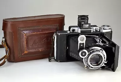 SERVICED! 1950 USSR MOSKVA-2 MEDIUM FORMAT 6x9 Cm CAMERA + RARE NATIVE CASE! • $159.99