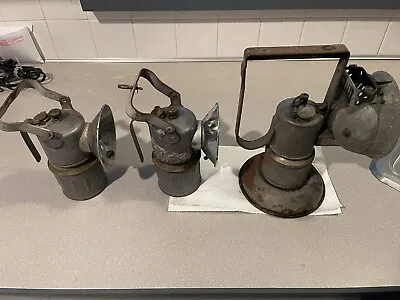 Oxweld & Justrite Railroad Union Carbide Lamp Lot Antique • $153.87