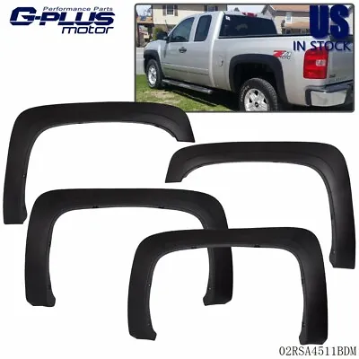 Fit For 2007-2013 Chevy Silverado 1500/2500HD/3500HD Factory Style Fender Flares • $61.88