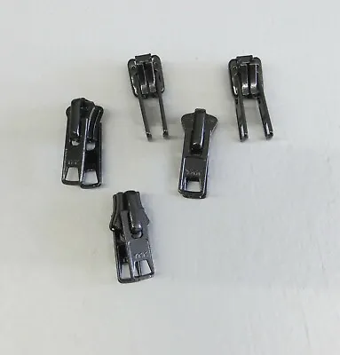 5 10 15 PCS YKK Metal Double # 10 Vislon Zipper Reversible Pull Sliders   • $4.50