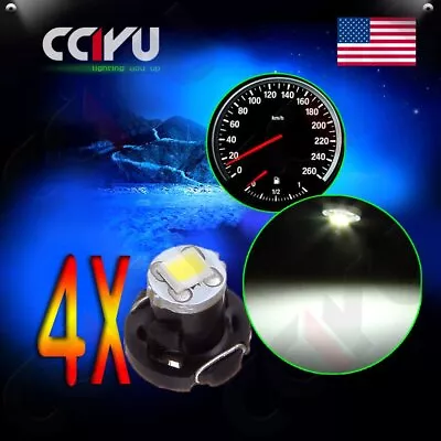 4X T4/T4.2 Neo Wedge 1SMD LED Instrument Climate Light Bulb White Indicator Lamp • $5.99