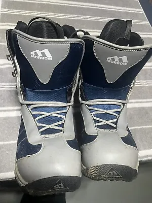 Morrow Snowboard Boots - Men’s US Size 8 - Grey/Black • $69.99