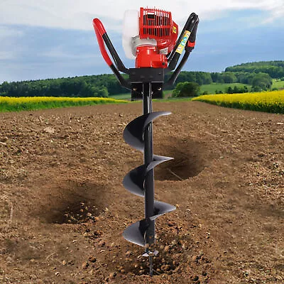 2-Stroke 43CC Gas Powered Post Hole Digger With 8 In Earth Auger Drill Bit Borer • $121.60