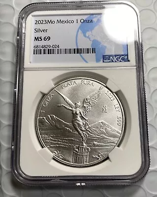 2023 Mexico 1Onza Silver Libertad NGC MS69 Item 6434 • $65