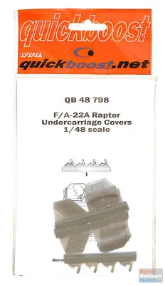 QBT48798 1:48 Quickboost F-22A Raptor Undercarriage Covers (HAS Kit) • $14.89