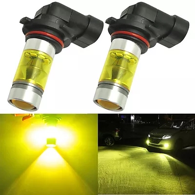 2x 4300K Yellow 9006 HB4 Samsung LED Fog Light Bulbs 100W Projector Driving Lamp • $9.99