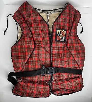 Stearns Red Plaid Sans Souci Type SSV-25 Life Jacket Vest Adult Ladies Petite • $19.99