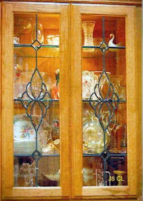  Custom Stained Glass  Cabinet Insert Windows Heritage Design • $295