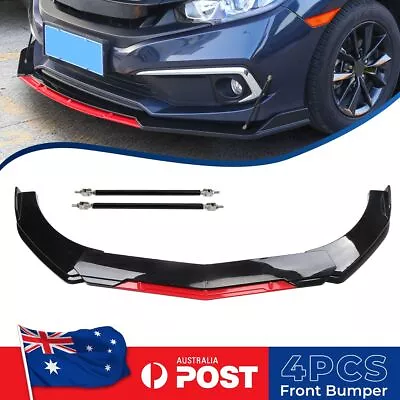 For Holden VE & VF Commodore Front Bumper Lip Splitter Spoiler + Strut Rods NEW • $84.95