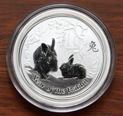 2011 Australian Lunar Series Ii Rabbit 1/2 OZ Silver • $32