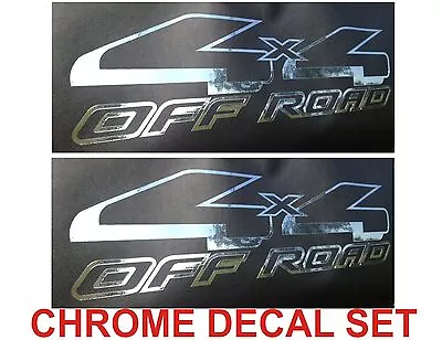 $12.99 • Buy 4x4 Off Road Truck Bed Decals, CHROME (Set) For Ford F-150 And Super Duty