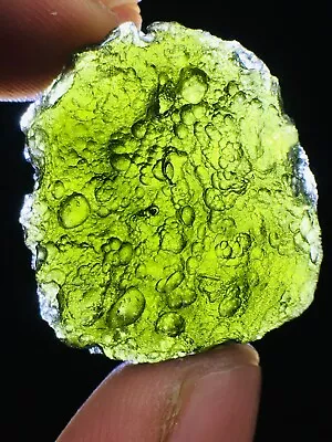 50ct Meteorite Moldavite Green Impact Fragment Meteor Stone Space Asteroid+coa • $0.99