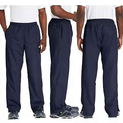 Mens Athletic Pants Water Wind Resistant Pockets Lightweight XS-XL 2XL 3XL 4XL • $27.50