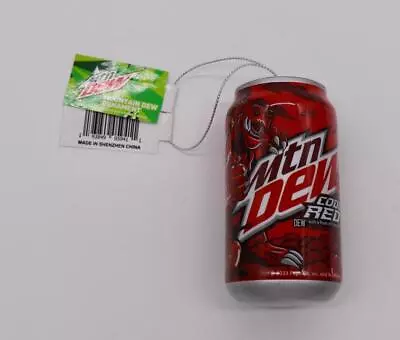 2023 Mountain Dew Code Red Shatterproof Can Xmas Tree Ornament FREE SHIPPING NEW • $18.88