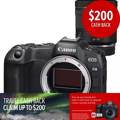 Canon EOS R8 (24-105MM) FX Mirrorless Camera • $3188.85