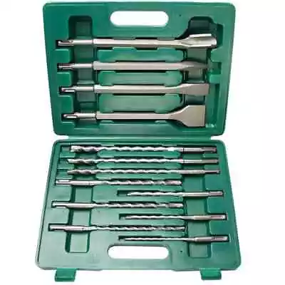 Br�der Mannesmann 13 Piece Drill Bit And Chisel Set SDS-Plus 12588 • £58.93