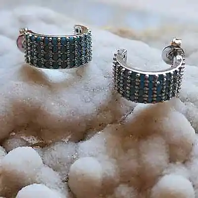 R.H. Macy Fine Jewelry 925 Sterling Silver Lab Created Gemstone  Earrings • $42