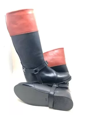 Handmade 100% Genuine Leather English Riding Boot Men's Long Knee High Boots • $180